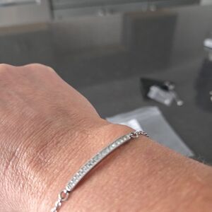 Altar'd State Silver Bracelet with Crystal Details